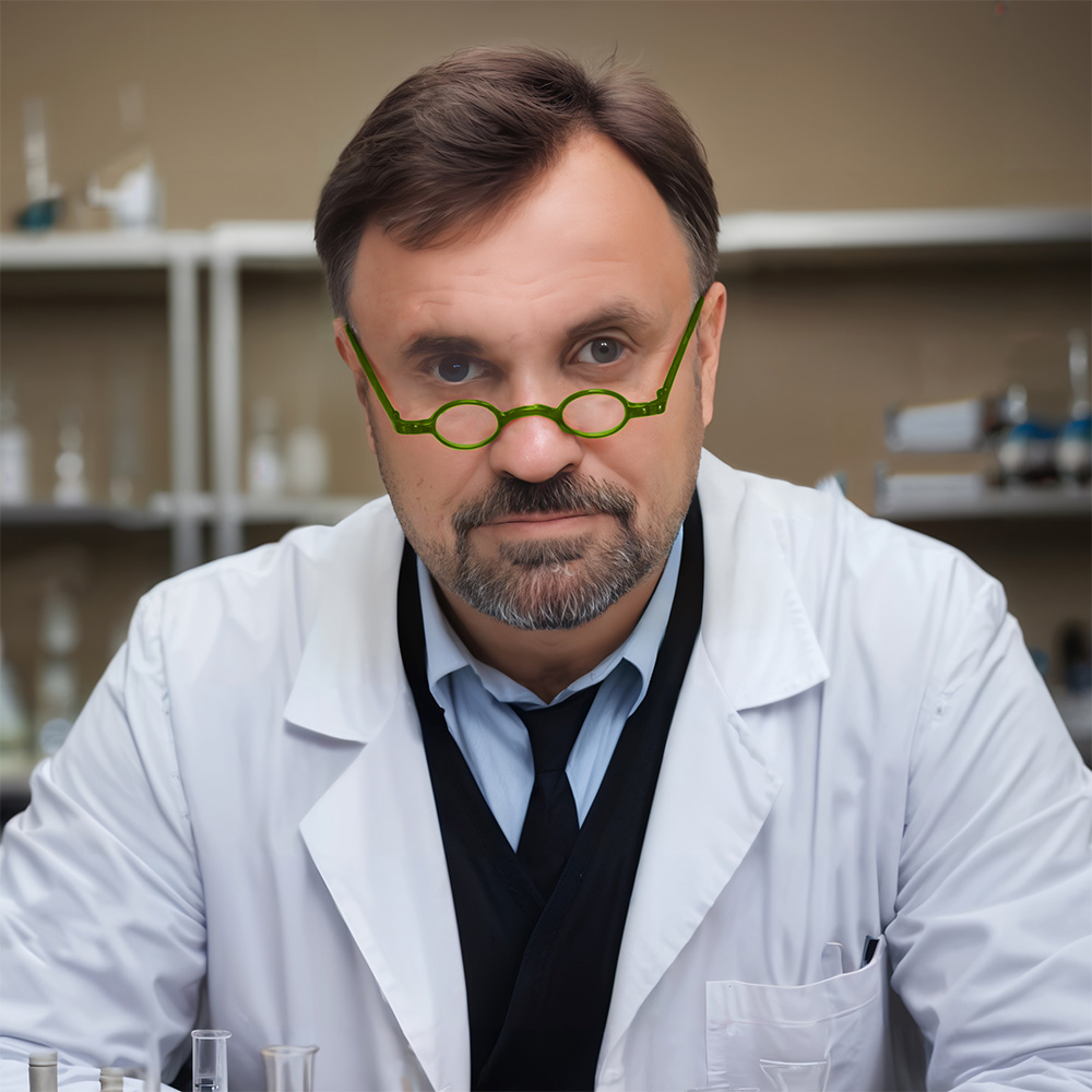 Wissenschaftler-Reinhard (KI generierter Avatar)